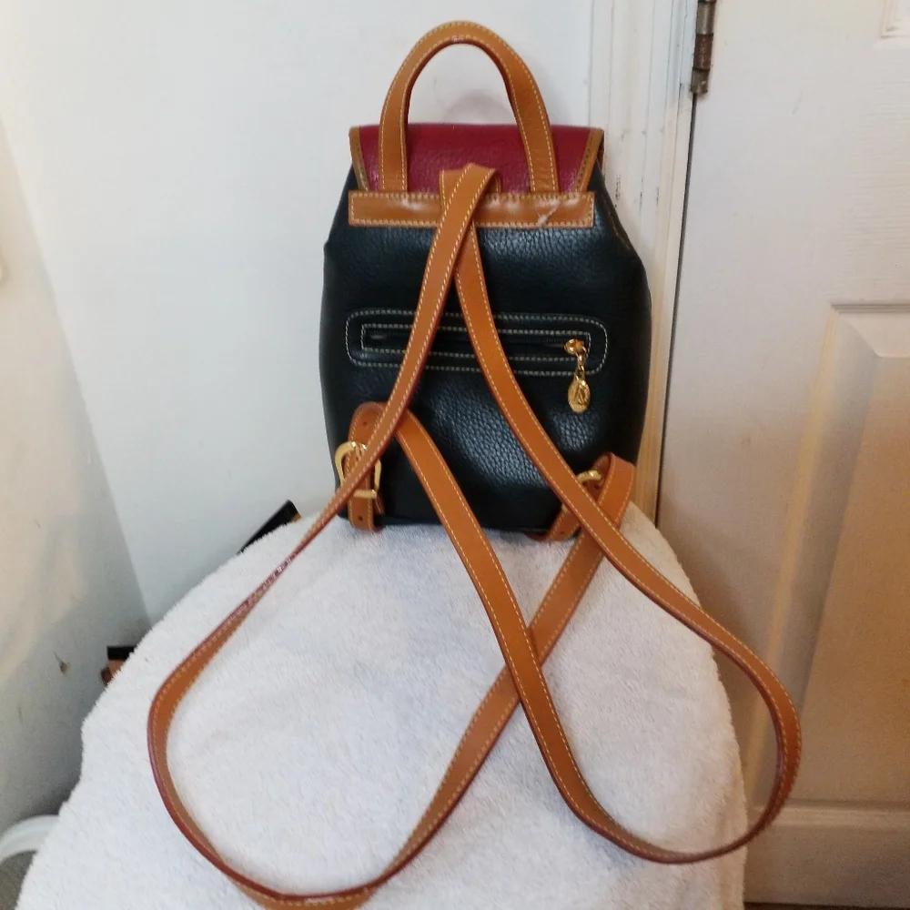 La Tour Eiffel 1887 colorblock Leather mini Backpack
